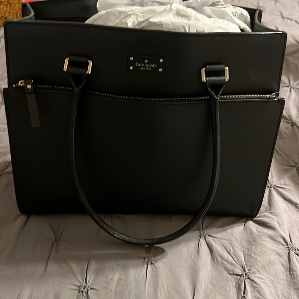 Black Leather Kate Spade Purse